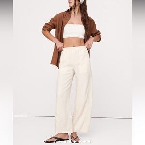 Banana Republic MID-RISE RELAXED PAINTER PULL-ON PANT IN COTTON